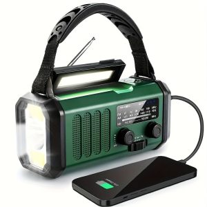 Radio di Emergenza con Ricarica Solare e Manovella