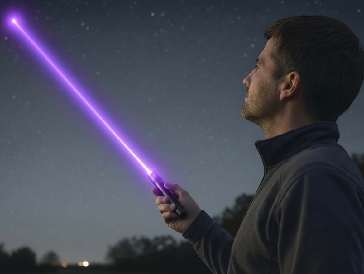 Puntatore Laser Alta Potenza USB Ricaricabile Portata Estesa - immagine 3
