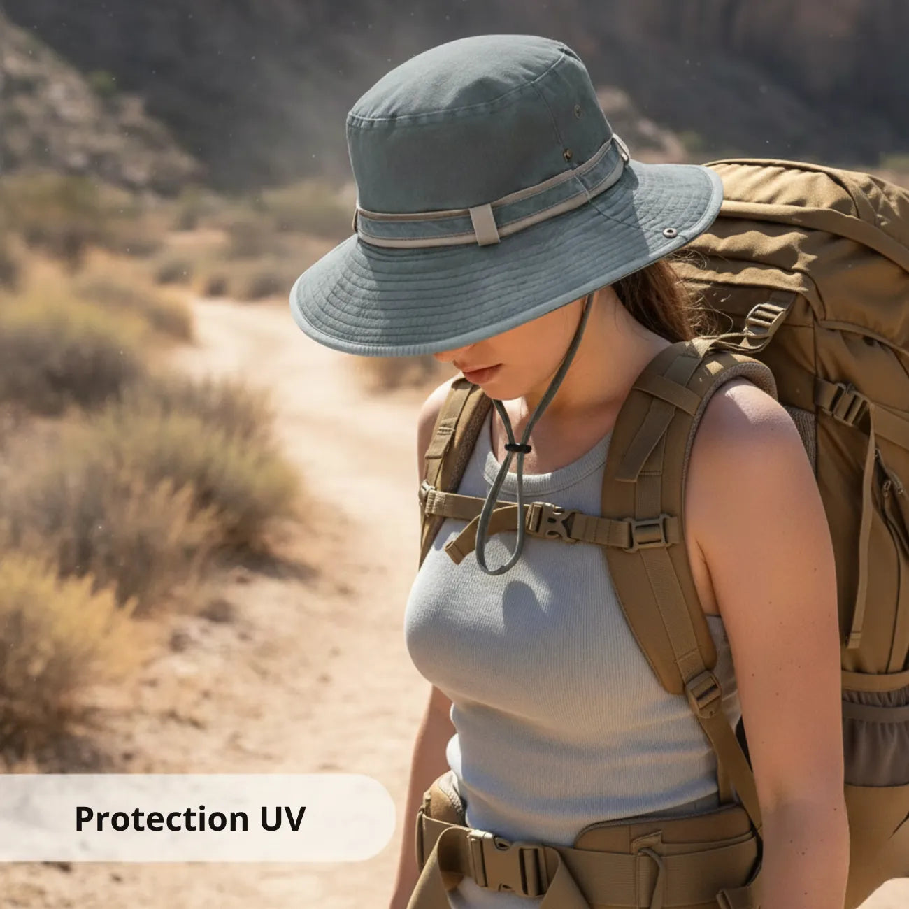 Cappello Donna Trekking Anti-UV Leggero Protezione Solare - immagine 5