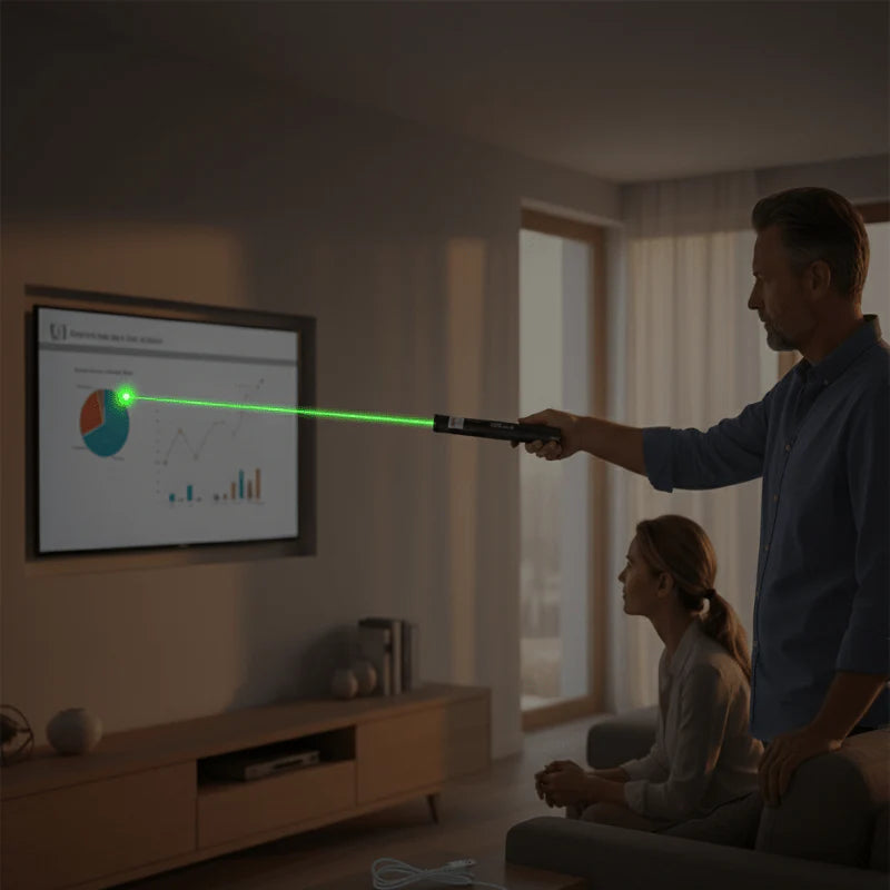 Puntatore Laser Alta Potenza USB Ricaricabile Portata Estesa - immagine 5