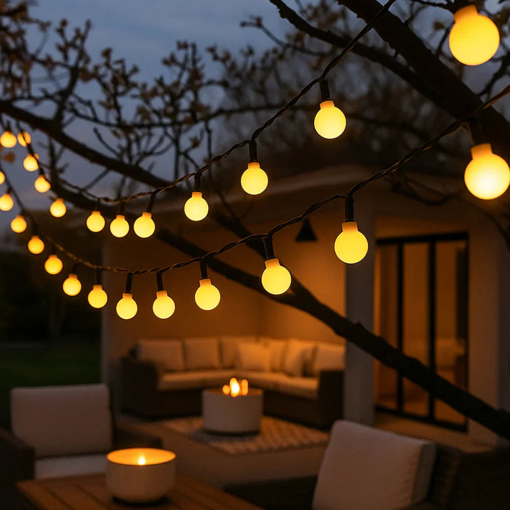 Ghirlanda Solare LED Esterno Impermeabile Giardino e Balcone