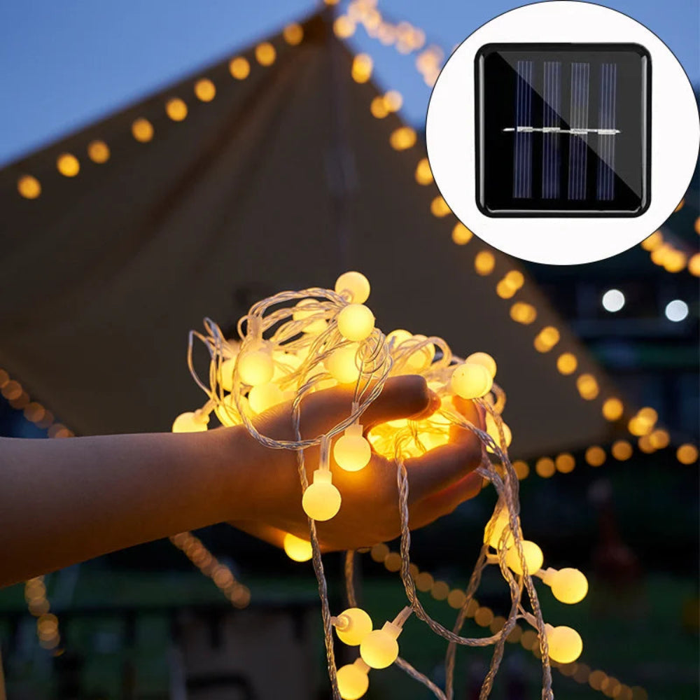 Ghirlanda Solare LED Esterno Impermeabile Giardino e Balcone - immagine 4