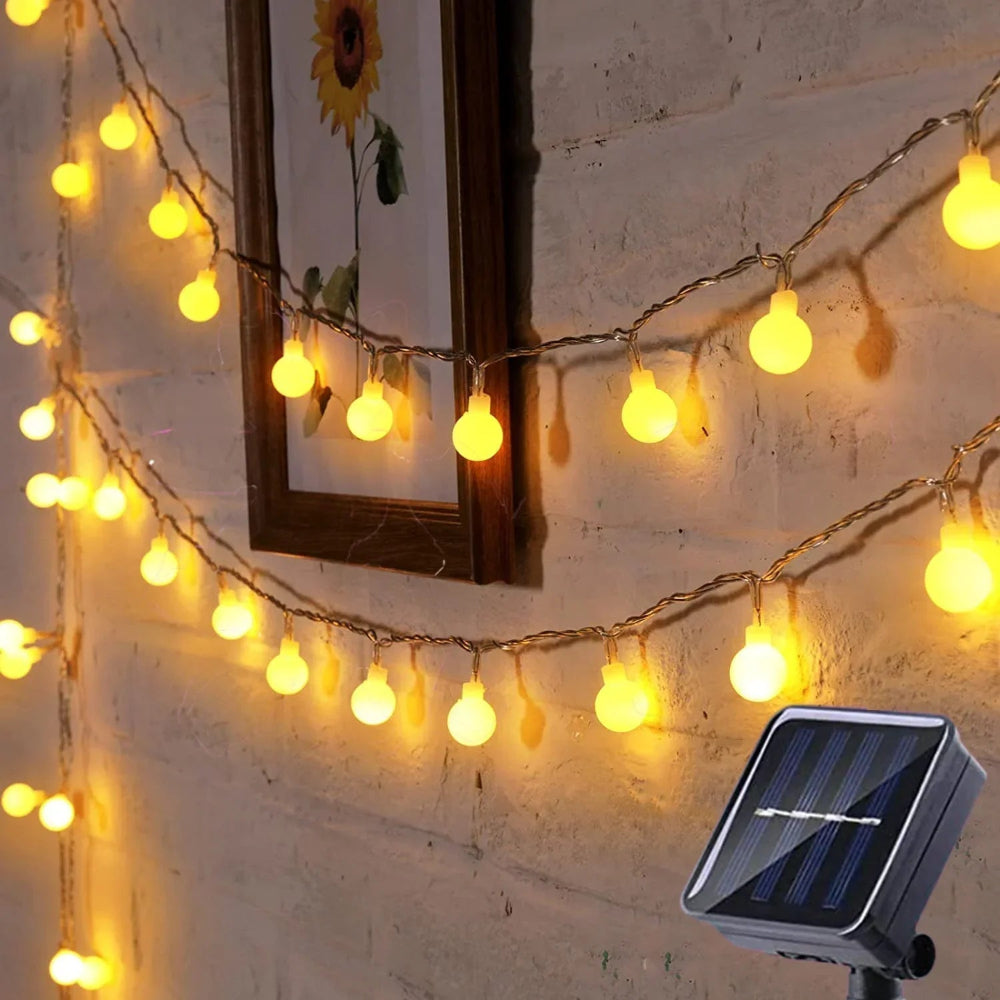 Ghirlanda Solare LED Esterno Impermeabile Giardino e Balcone - immagine 7