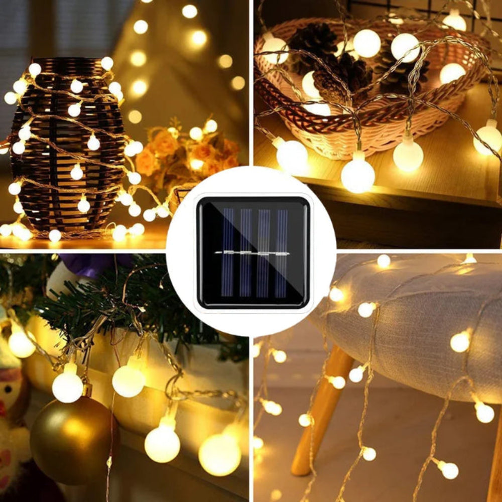 Ghirlanda Solare LED Esterno Impermeabile Giardino e Balcone - immagine 8