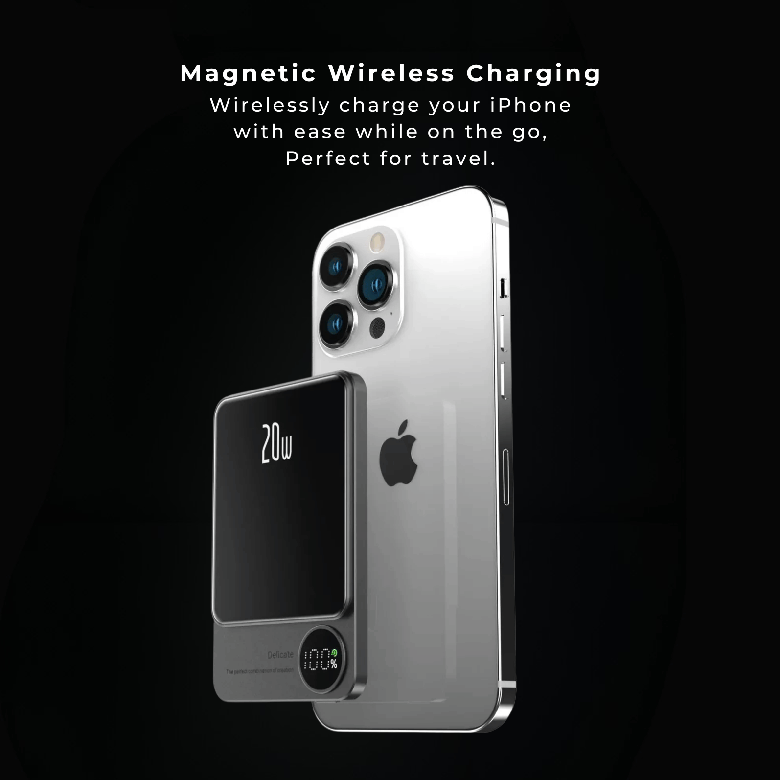 Batteria Portatile Magnetica Wireless Ricarica Rapida USB-C iPhone - immagine 5
