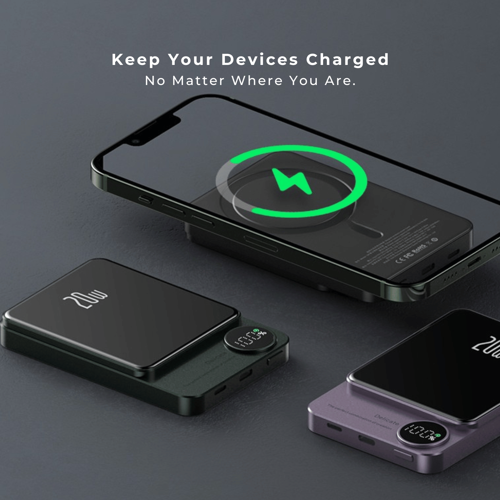 Batteria Portatile Magnetica Wireless Ricarica Rapida USB-C iPhone - immagine 7