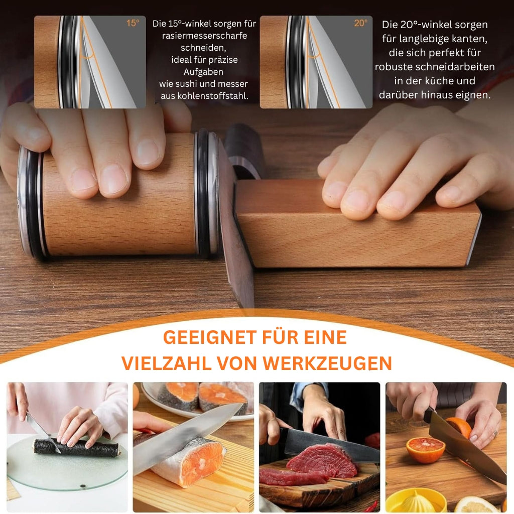 Affilacoltelli Diamante Guida Angolare Professionale Cucina Campeggio - immagine 6