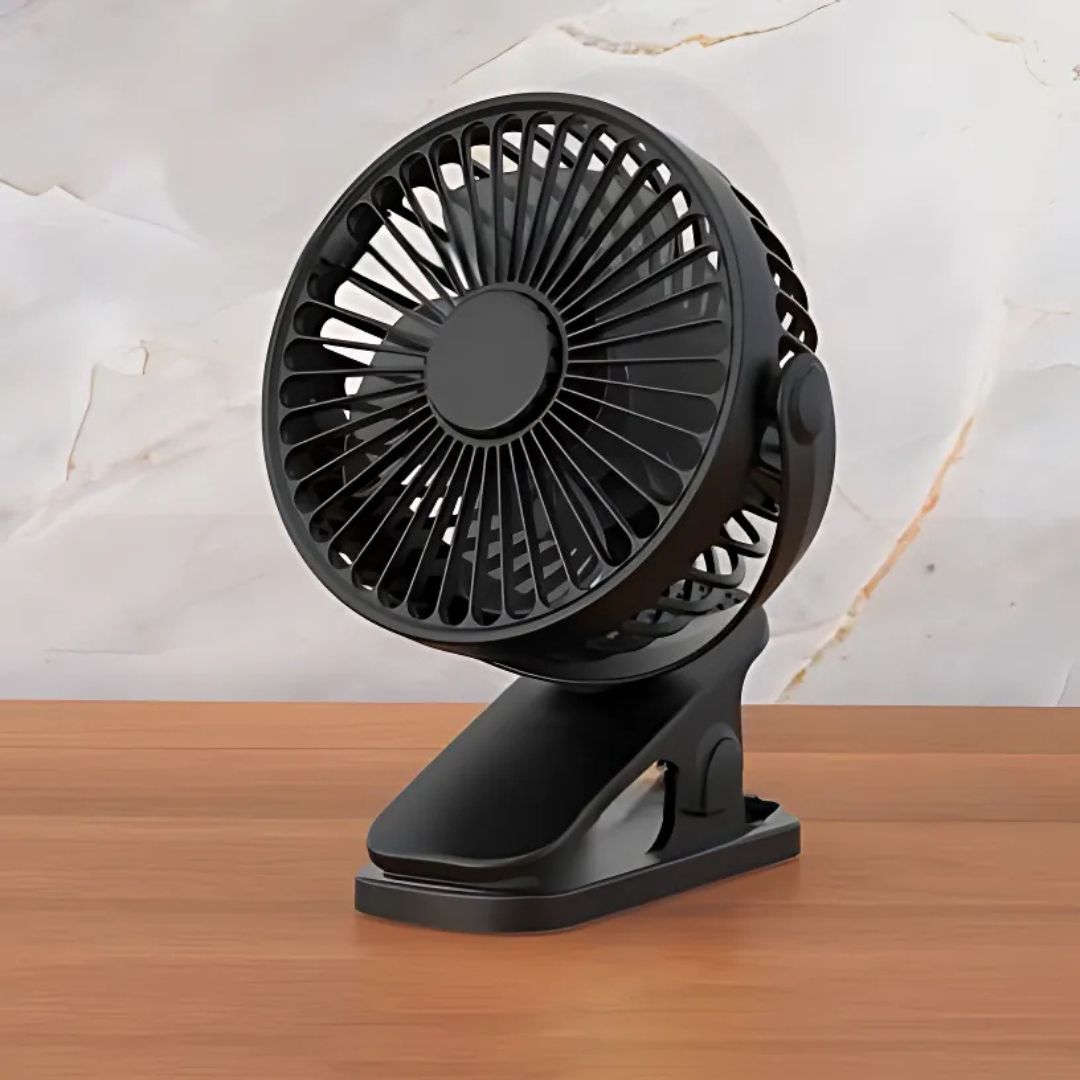 Mini Ventilatore USB a Clip per Scrivania e Viaggi