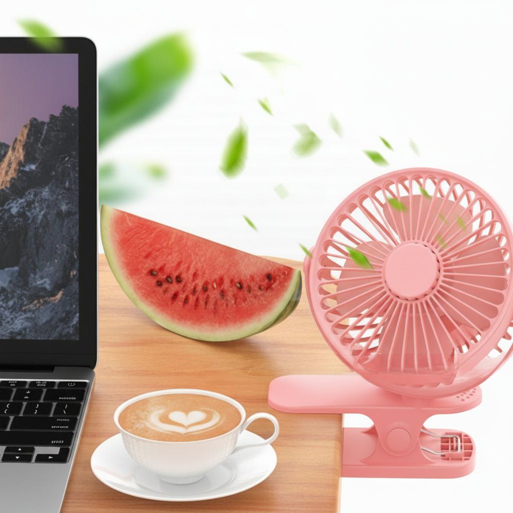 Mini Ventilatore USB a Clip per Scrivania e Viaggi - immagine 10