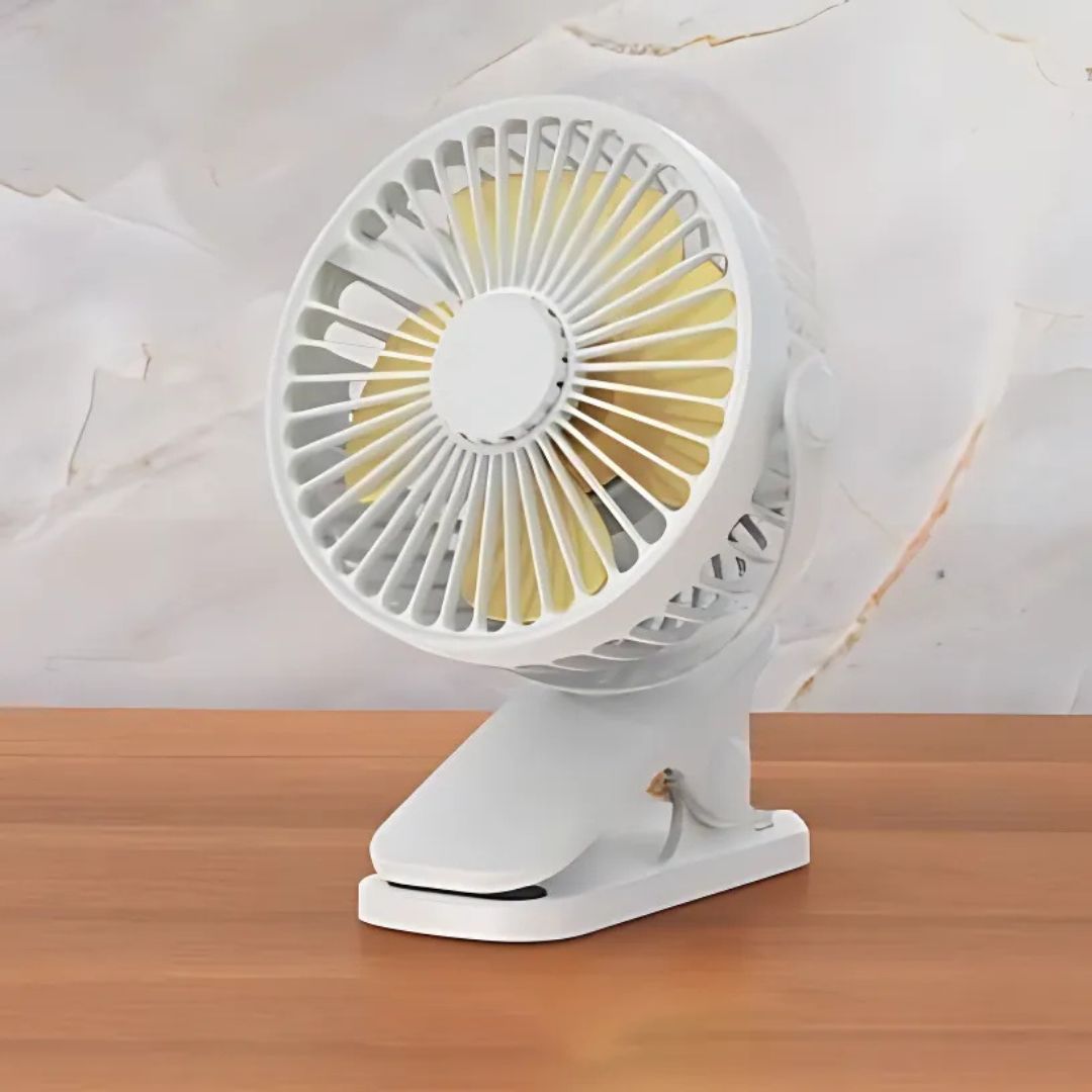 Mini Ventilatore USB a Clip per Scrivania e Viaggi - immagine 2