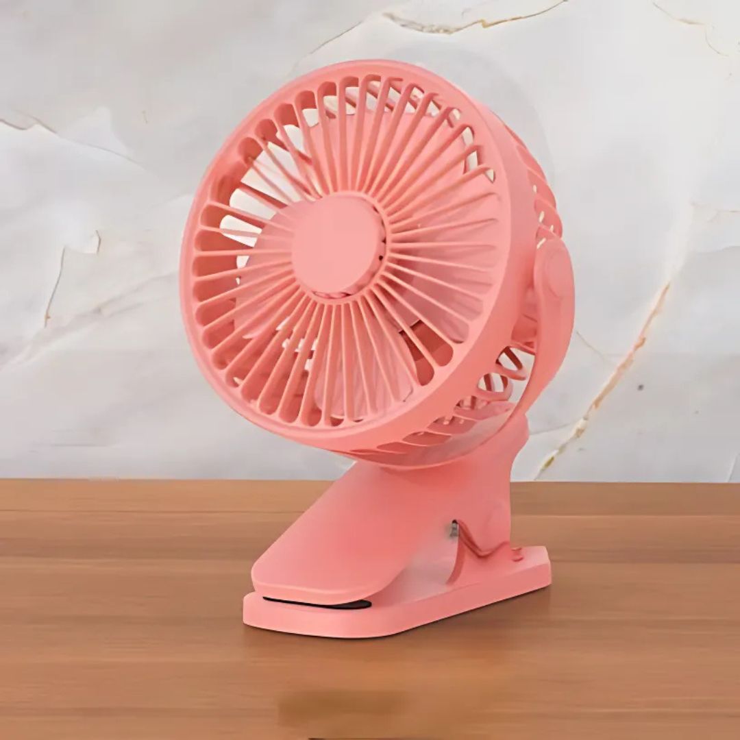 Mini Ventilatore USB a Clip per Scrivania e Viaggi - immagine 3