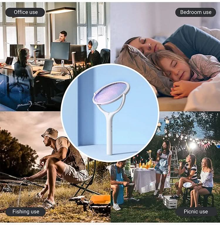 Lampada Antizanzare USB Ricaricabile Griglia Sicurezza Interno Esterno - immagine 5