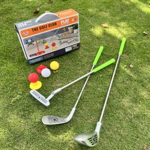 Set Golf Bambini Mazze Regolabili Gioco Sportivo Esterno Interno