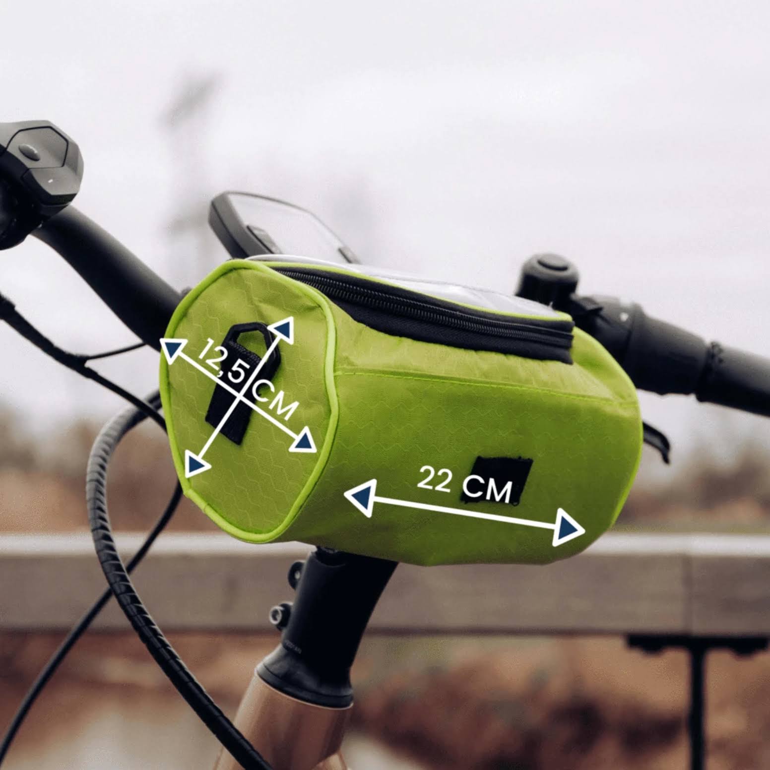 Borsa Bici Manubrio Touchscreen per Smartphone GPS - immagine 6