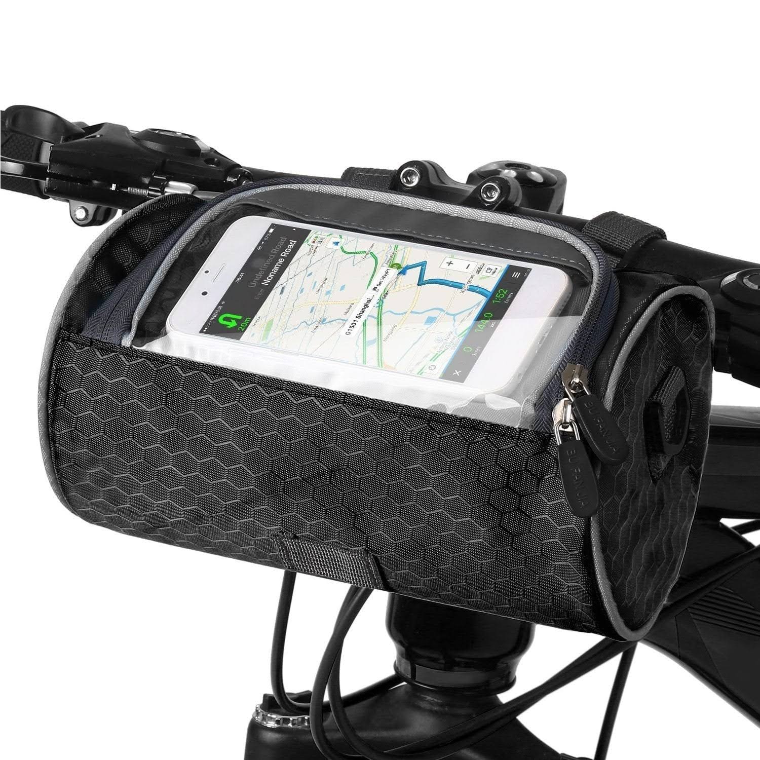 Borsa Bici Manubrio Touchscreen per Smartphone GPS - immagine 4